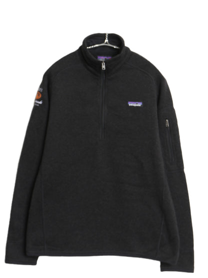パタゴニア ベターセーター ハーフジップ レディース M / 17年製 フリース セーター ジャケット アウトドア プルオーバー ブルゾン 黒 企業