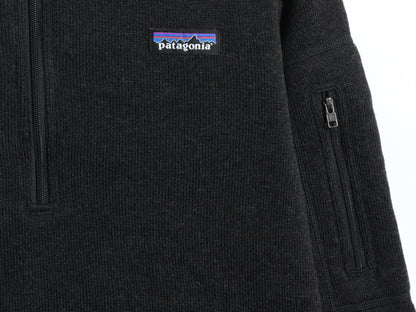 パタゴニア ベターセーター ハーフジップ レディース M / 17年製 フリース セーター ジャケット アウトドア プルオーバー ブルゾン 黒 企業