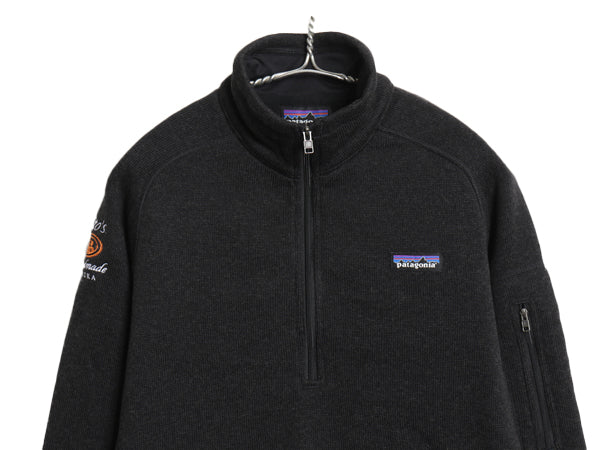 パタゴニア ベターセーター ハーフジップ レディース M / 17年製 フリース セーター ジャケット アウトドア プルオーバー ブルゾン 黒 企業