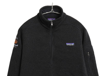パタゴニア ベターセーター ハーフジップ レディース M / 17年製 フリース セーター ジャケット アウトドア プルオーバー ブルゾン 黒 企業