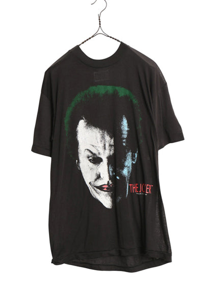 80s ★ ジョーカー イラスト プリント Tシャツ メンズ L ヴィンテージ オフィシャル バットマン ジャックニコルソン ムービー キャラクター