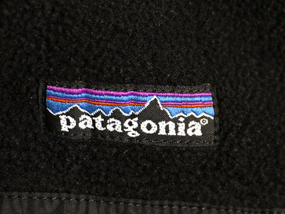 パタゴニア シンチラ スナップT メンズ S / 古着 07年製 アウトドア プルオーバー フリース ジャケット ブルゾン ジャンパー ハイネック 黒