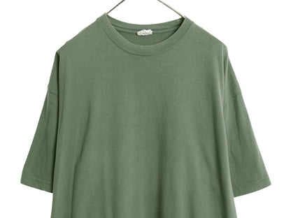 90s オールド ギャップ 無地 半袖 Tシャツ メンズ L / ヘビーウェイト コットン ブランク クルーネック トップス ゆったり カットソー 緑