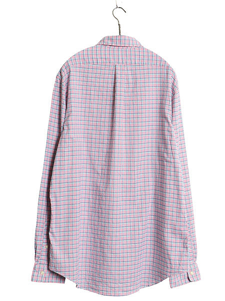 ラルフローレン チェック 長袖 ボタンダウン シャツ メンズ L / ポロ コットン 長袖シャツ ワイシャツ ワンポイント シンプル カジュアル