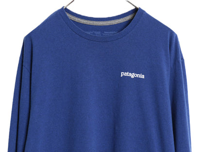 パタゴニア 両面 プリント 長袖 Tシャツ メンズ M 古着 20年製 アウトドア ロンT ロングスリーブ グラフィック アート イラスト カットソー