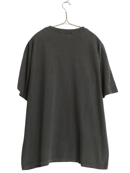 00s USA製 オールド ギャップ プリント 半袖 Tシャツ メンズ レディース L クルーネック ヘビーウェイト コットン カットソー トップス 黒