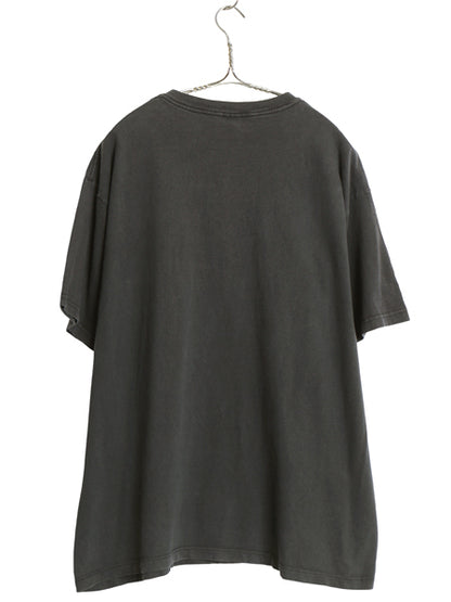 00s USA製 オールド ギャップ プリント 半袖 Tシャツ メンズ レディース L クルーネック ヘビーウェイト コットン カットソー トップス 黒
