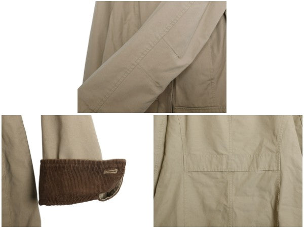 00s エルエルビーン ハンティング ジャケット レディース S 古着 オールド カバーオール ハーフ コート フランネル チェック ライナー付き