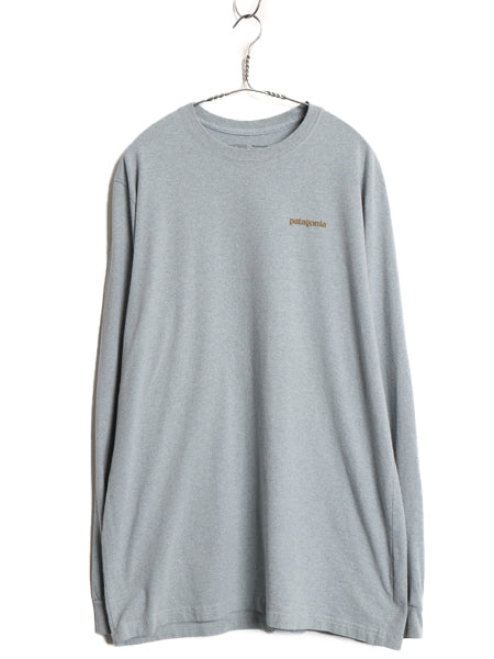 パタゴニア 両面 プリント 長袖 Tシャツ メンズ L 18年製 アウトドア ロングスリーブ フライング フィッシュ グラフィック アート イラスト