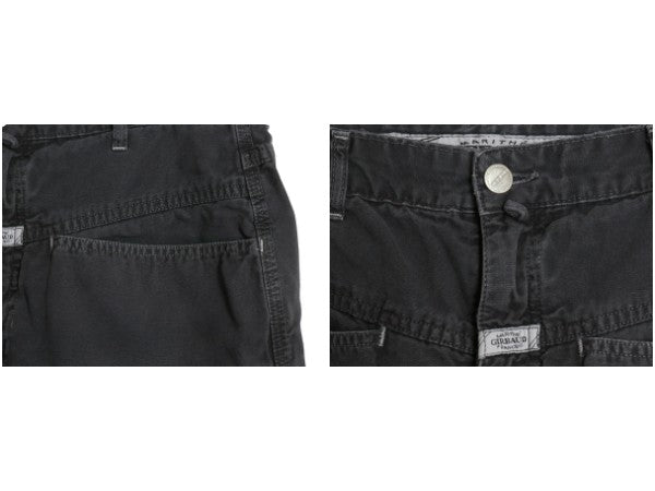 90s ☆ マリテフランソワジルボー Xポケット キャンバス ショーツ レディース メンズ 29 ショートパンツ Y2K ギミック コットン 黒 バギー