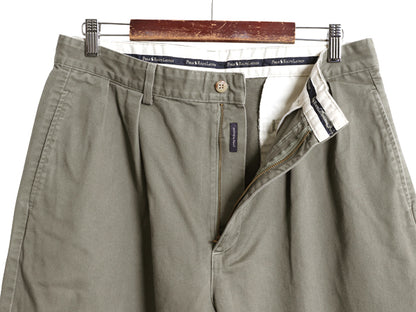 90s USA製 ポロ ラルフローレン コットン チノ パンツ 34 34 古着 オールド スラックス チノパン ストレート ツータック ポロチノ ボトムス
