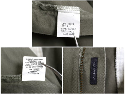 90s USA製 ポロ ラルフローレン コットン チノ パンツ 34 34 古着 オールド スラックス チノパン ストレート ツータック ポロチノ ボトムス