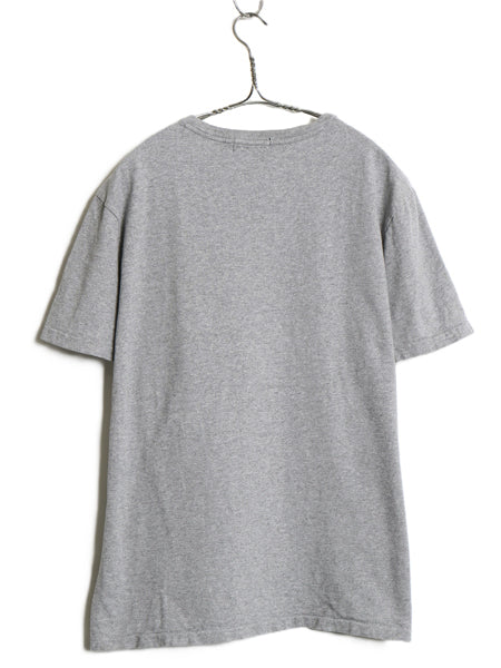 ポロベア ポロ ラルフローレン プリント 半袖 Tシャツ メンズ L キャラクター コットン カットソー シングルステッチ シンプル トップス 灰