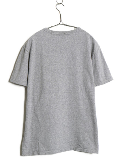 ポロベア ポロ ラルフローレン プリント 半袖 Tシャツ メンズ L キャラクター コットン カットソー シングルステッチ シンプル トップス 灰