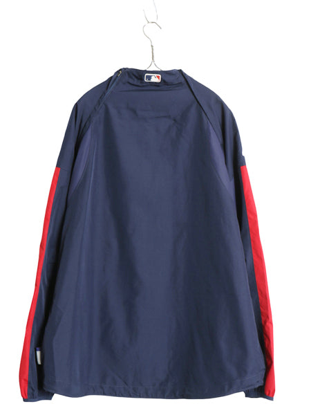 レッドソックス ナイロン 2WAY コンバーチブル ジャケット メンズ L / MLB オフィシャル マジェスティック 袖 脱着 ウィンドブレーカー 紺