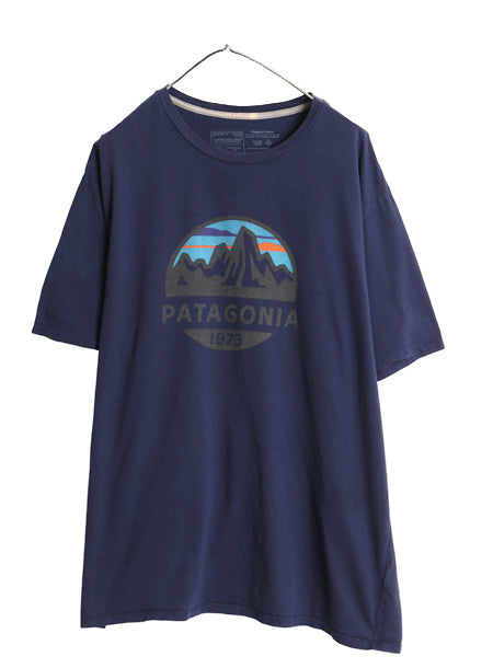 パタゴニア プリント 半袖 Tシャツ メンズ XL / 20年製 アウトドア フィッツロイ スコープ グラフィック カットソー シンプル 大きいサイズ