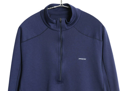 パタゴニア キャプリーン 3 長袖 Tシャツ メンズ L 12年製 アウトドア ハーフジップ ロンT ハイネック ストレッチ インナー アンダーシャツ
