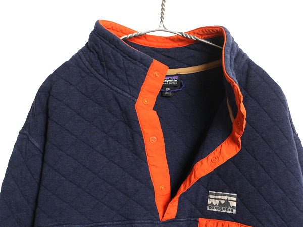40周年記念 復刻 パタゴニア オーガニック コットン キルト スナップT メンズ XXL 16年製 キルティング ジャケット 大きいサイズ ツートン