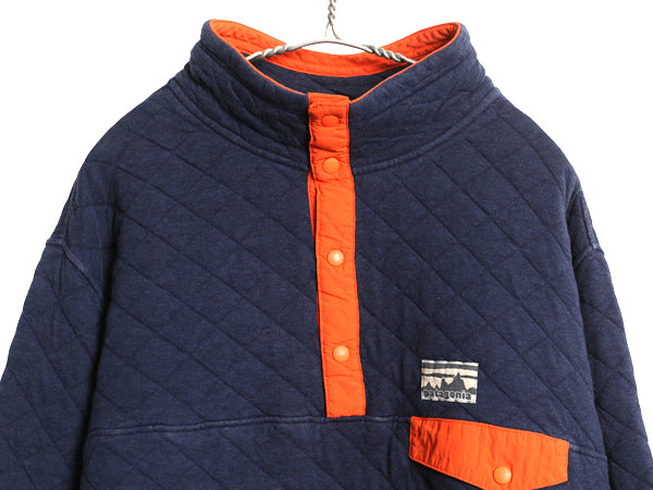 40周年記念 復刻 パタゴニア オーガニック コットン キルト スナップT メンズ XXL 16年製 キルティング ジャケット 大きいサイズ ツートン