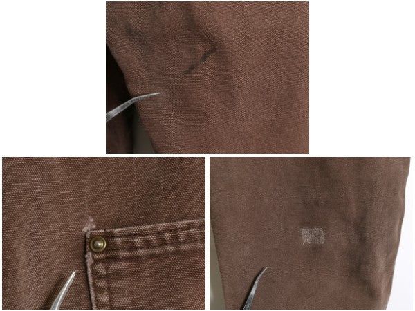 US企画 カーハート ダブルニー ダック ペインター パンツ 実寸 38 32 B136 ダメージ 雰囲気系 ストレート ヘビーウェイト 大きいサイズ 茶