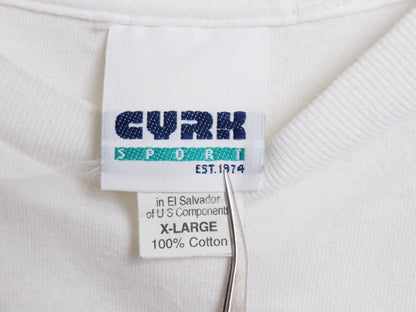 90s 企業 ロゴ プリント 半袖 Tシャツ メンズ XL 当時物 オールド ヘビーウェイト コットン ミルキーウェイ チョコレート 大きいサイズ 白