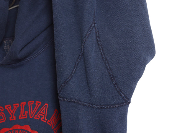 70s USA製 チャンピオン 2段 カレッジ プリント スウェット パーカー XL 小さめ メンズ M レディース L 程 ヴィンテージ トレーナー 裏起毛