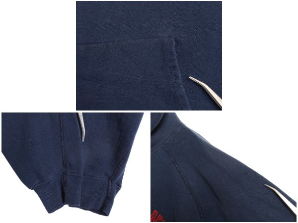 70s USA製 チャンピオン 2段 カレッジ プリント スウェット パーカー XL 小さめ メンズ M レディース L 程 ヴィンテージ トレーナー 裏起毛