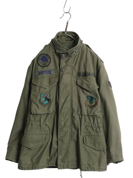 80s 米軍実物 USAF M-65 フィールド ジャケット SMALL X-SHORT / 84年製 ヴィンテージ ミリタリー 軍物 3rd ブラス ジャンパー フルパッチ