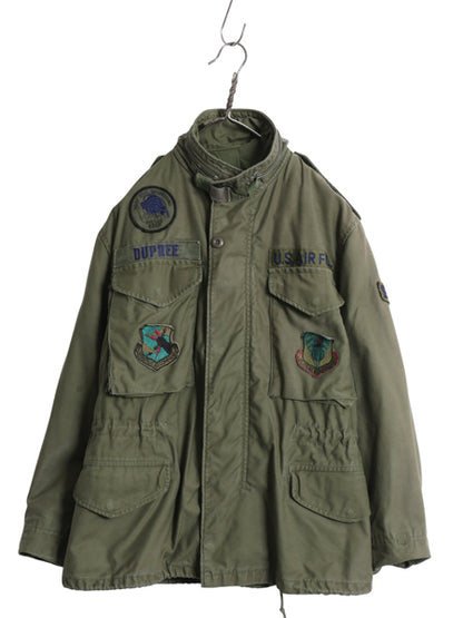 80s 米軍実物 USAF M-65 フィールド ジャケット SMALL X-SHORT / 84年製 ヴィンテージ ミリタリー 軍物 3rd ブラス ジャンパー フルパッチ