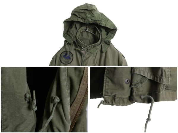 80s 米軍実物 USAF M-65 フィールド ジャケット SMALL X-SHORT / 84年製 ヴィンテージ ミリタリー 軍物 3rd ブラス ジャンパー フルパッチ