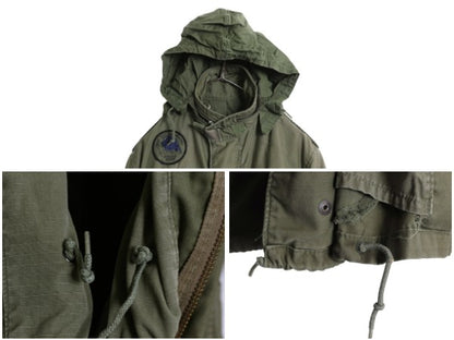 80s 米軍実物 USAF M-65 フィールド ジャケット SMALL X-SHORT / 84年製 ヴィンテージ ミリタリー 軍物 3rd ブラス ジャンパー フルパッチ