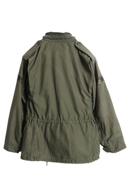 80s 米軍実物 USAF M-65 フィールド ジャケット SMALL X-SHORT / 84年製 ヴィンテージ ミリタリー 軍物 3rd ブラス ジャンパー フルパッチ