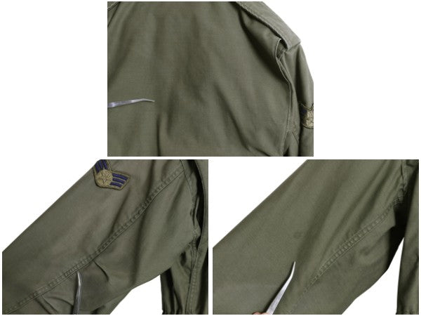 80s 米軍実物 USAF M-65 フィールド ジャケット SMALL X-SHORT / 84年製 ヴィンテージ ミリタリー 軍物 3rd ブラス ジャンパー フルパッチ