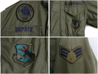 80s 米軍実物 USAF M-65 フィールド ジャケット SMALL X-SHORT / 84年製 ヴィンテージ ミリタリー 軍物 3rd ブラス ジャンパー フルパッチ