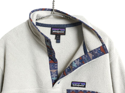 パタゴニア ライトウェイト シンチラ スナップT レディース XL / 18年製 総柄 フリース プルオーバー ジャケット ジャンパー 大きいサイズ
