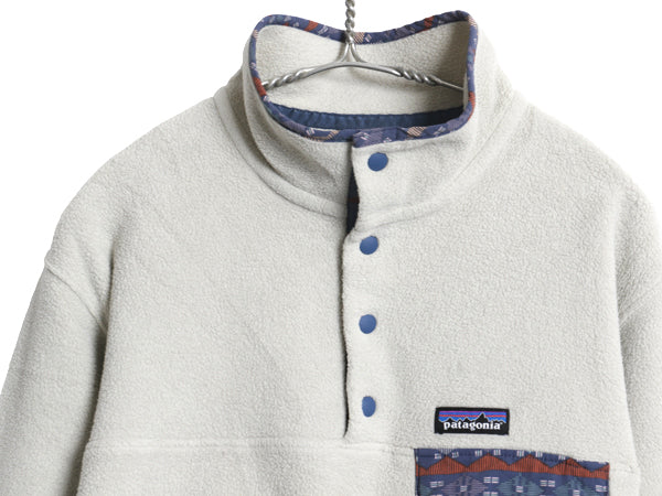 パタゴニア ライトウェイト シンチラ スナップT レディース XL / 18年製 総柄 フリース プルオーバー ジャケット ジャンパー 大きいサイズ
