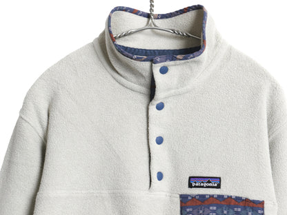 パタゴニア ライトウェイト シンチラ スナップT レディース XL / 18年製 総柄 フリース プルオーバー ジャケット ジャンパー 大きいサイズ