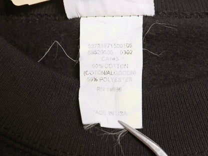 デットストック 90s USA製 リー 無地 スウェット メンズ レディース L / オールド トレーナー 裏起毛 ブランク トップス ブラック シンプル