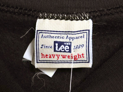 デットストック 90s USA製 リー 無地 スウェット メンズ レディース L / オールド トレーナー 裏起毛 ブランク トップス ブラック シンプル