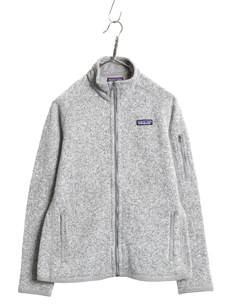 パタゴニア ベターセーター ジャケット レディース М / 古着 17年製 フリース セーター ブルゾン フルジップ アウトドア シンプル グレー