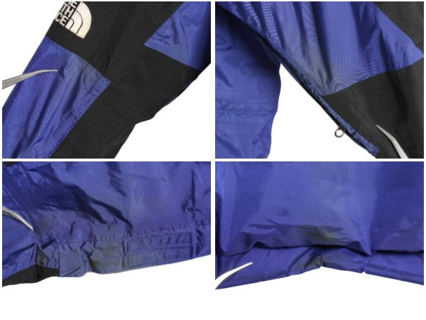 90s ノースフェイス ゴアテックス ナイロン マウンテンライト ジャケット メンズ S 程 オールド 中綿 マウンテンパーカー ジャンパー 青 黒