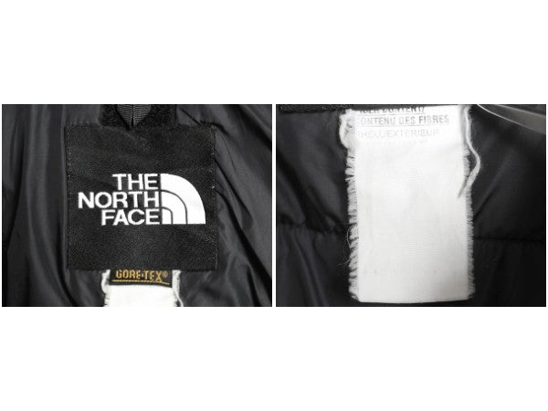 90s ノースフェイス ゴアテックス ナイロン マウンテンライト ジャケット メンズ S 程 オールド 中綿 マウンテンパーカー ジャンパー 青 黒