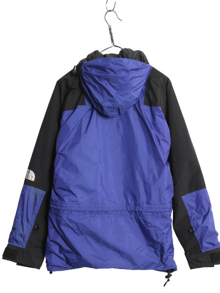 90s ノースフェイス ゴアテックス ナイロン マウンテンライト ジャケット メンズ S 程 オールド 中綿 マウンテンパーカー ジャンパー 青 黒