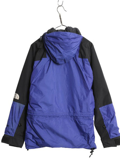 90s ノースフェイス ゴアテックス ナイロン マウンテンライト ジャケット メンズ S 程 オールド 中綿 マウンテンパーカー ジャンパー 青 黒