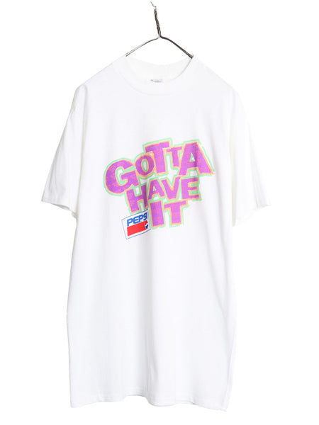 デッドストック 90s USA製 ペプシ イラスト プリント Tシャツ メンズ XL 新品 オールド 企業 グラフィック シングルステッチ 大きいサイズ