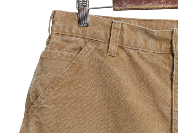 US企画 カーハート ダック ペインター ショートパンツ メンズ 34 / コットン ショーツ 短パン ハーフパンツ ワーク ヘビーウェイト 廃盤 茶