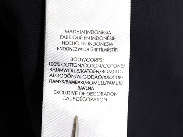 ポロ ラルフローレン 長袖 Tシャツ メンズ L / CUSTOM SLIM FIT ロンT ワンポイント ポニー 無地 コットン カットソー シンプル ネイビー