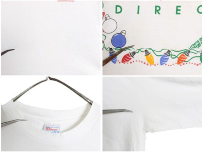90s ★ DELL ロゴ イラスト プリント 長袖 Tシャツ メンズ XL / 古着 オールド 企業物 当時物 コンピューター 雑誌 ロンT 大きいサイズ 白