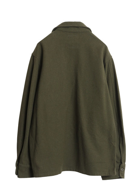 80s 米軍実物 US ARMY フィールド ウール シャツ LARGE / ヴィンテージ 82年製 ミリタリー OG-108 CPO 軍物 長袖シャツ ボックス オリーブ