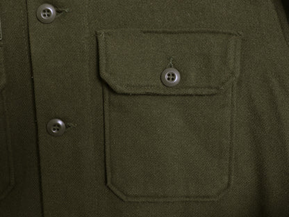 80s 米軍実物 US ARMY フィールド ウール シャツ LARGE / ヴィンテージ 82年製 ミリタリー OG-108 CPO 軍物 長袖シャツ ボックス オリーブ